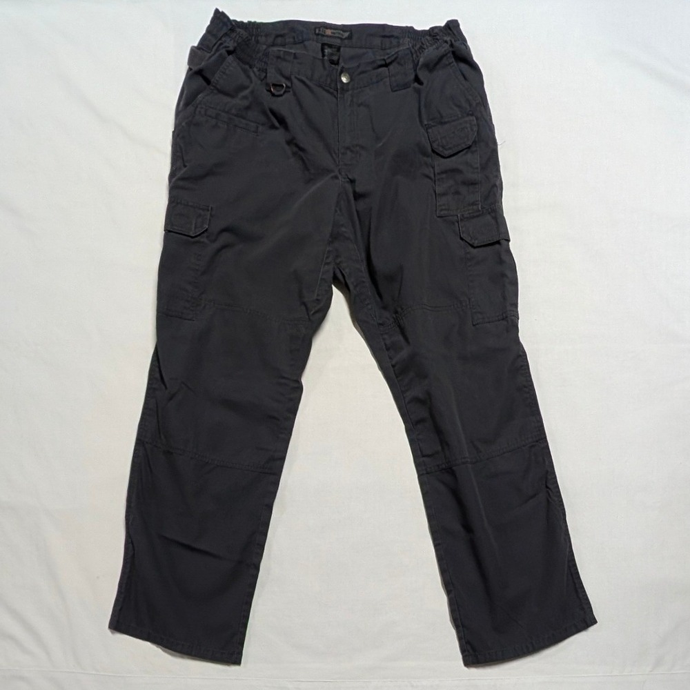 5.11 Tactical Men Cargo Pants Charcoal Grey Ripstop Utility Work Trousers 18 Reg